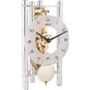 Hermle Orologio da tavolo, alluminio, argento, 19,5 cm x 11 cm x 9 cm