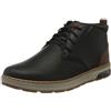 Skechers Evenston Boot, Scarpe da ginnastica Uomo, Pelle Nera 01, 47.5 EU