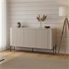Dmora Credenza Susegana 39.6x150x80h cm Beige Cassetti 3 Ripiani, Madia