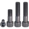 KSeSii 2-50pcs Vite a testa esagonale con esagono incassato Bulloni M3 M4 Materiale in acciaio al carbonio Mezza filettatura Vite annerente Grado 12.9 for macchinari(M4X65-10 pcs)
