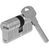 Yale Cilindro europeo 2100 Serie 30/30 mm Cromo lucido Doppio cilindro, con 5 chiavi incluse per garantire massima sicurezza, ideale per porte blindate e porte d'ingresso