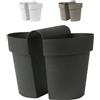 Euro3plast Balconiera Vaso doppio BE-UP cm 25 per ringhiera