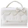 FILET - Beauty Case I Prodotto Italiano I Per Neonati/Prima Infanzia I Applicazioni Ricamate I Cotone Esterno E Poliestere Interno - Bianco, Beige