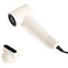CREATE/ION STYLER/Asciugacapelli ionico bianco sporco/Tecnologia Frizz-Free, 2 temperature, funzione aria fredda, 2 velocità, tecnologia ioni negativi, 1800W