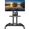 NB North Bayou Mobile TV Cart Supporto TV da Pavimento con Ruote per Schermi a Schermo Piatto al Plasma OLED LCD LED da 32 a 75 Pollici, Carico fino a 45kg Massimo VESA 600x400mm AVA1500-60-1P