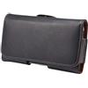 TechDealsUK Custodia da Cintura per iPhone 14 13 12 11 X XS XR 12 PRO Custodia con Fondina in Pelle PU