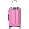 MF Handbags Ryanair - Borsa da cabina per sottosella 40 x 20 x 25 cm, valigia leggera, piccola 4 ruote girevoli a 360 gradi, custodia da cabina rimovibile, dimensioni massime da trasporto, guscio