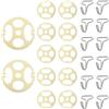 VBGURR 24 Pezzi Coprisedili Auto con Piastre di Prugna in Metallo, 12 Coprisedili Auto in Plastica + 12 Ganci di Fissaggio per Cuscini Sedile Auto in Metallo con Clip di Bloccaggio, Fibbie di Fissazione a