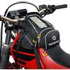 NICECNC Borsa da serbatoio per moto, magnetica, 6 magneti e 5 cinghie rinforzate, custodia per telefono da 6,7 pollici, universale per la maggior parte delle moto Adventure Dual Sport, nero