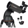 Celestron 22087 NexStar 90SLT-Mak Telescopio Maksutov-Cassegrain portatile computerizzato con montatura a forcella a sgancio rapido, software Starry Night Special Edition, grigio
