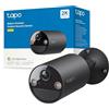 Tapo C411 Telecamera WiFi Esterno/Interno Senza Fili, 2K 3MP, Batteria durata fino a 180 Giorni dopo una Singola Carica, Visione Notturna a Colori, Allarme Con Rilevamento del Movimento, IP65