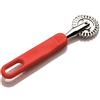 Tredoni Rotella da 4 cm per impasto, per impasto, ravioli, torta, ruota in acciaio inox, manico facile da impugnare, multicolore