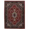 Theko | Tappeto Royal Persian in 100% lana vergine | IWS | fatto a mano con tecnica del tufting | Colore: Rosso | Dimensioni: 140 x 200 cm