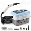 Yapasopu Pulitore a Vapore Portatile 2000 W, 6 Spazzole, Serbatoio 2.5 L, Pulitore a Vapore 3 Bar, con 3 Velocità Regolabili, per la casa multiuso, per finestre, cappe, tessuti