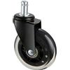 VEVOR Set di Ruote Girevoli di Ricambio per Sedia da Ufficio da 5 Pezzi Diametro 76,2 mm, Ruote Pivotanti 5 Pezzi per Sedia da Computer per Carichi Pesanti per Pavimenti Capacità di Carico max. 59 kg