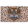 Baroni Home Zerbino Ingresso Casa in Cocco Dipinto a Mano 70x40 cm, Tappetino Ingresso Facile da Pulire e Super Resistente (Tigre)