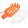 Generico Set 2 Pezzi Ceste Raccogli Frutta in Plastica Arancione e Bianco per Giardino e Parco, Strumento Robusto per Raccogliere Frutti senza Danneggiarli