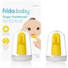Frida Baby Spazzolino da Dito in Silicone doppio per Neonati - massaggia Gengive e Denti, antibatterico e senza BPA, Include Custodia Igienica