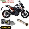 Arrow KTM Duke 125 2017 Terminale Per Moto Thunder Titanio Fondello Carbonio