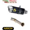 Arrow KTM Duke 125 2017 Terminale Moto Thunder Alluminio Nero Fondello Acciaio