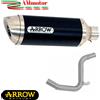 Arrow KTM Duke 125 2016 Terminale di Scarico Moto Thunder Nero Fondello Acciaio