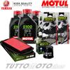 MOTUL / HIFLO KIT TAGLIANDO YAMAHA FZ6 600 2004 2005 2006 OLIO MOTUL 5100 FILTRI PASTIGLIE