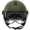 MOMO DESIGN Casco moto jet MOMO DESIGN FGTR CLASSIC E2206 Verde militare opaco / nero