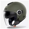 AIROH HELMET Casco jet Airoh Helios Color doppia visiera verde militare opaco moto scooter