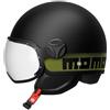 MOMO DESIGN Casco moto jet MOMO DESIGN FGTR CLASSIC E2206 Nero opaco / giallo