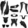 La Ciclomoto Carene complete 13 pezzi plastiche Honda Sh 125 150 2017 2018 2019 nero lucido