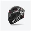 AIROH HELMET Casco moto scooter Integrale CONNOR MYTH Nero bianco opaco AIROH ECE 2206
