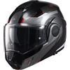 MPH HEMLETS Casco modulare reversibile flip-back ARTRA nero titanio rosso opaco pinlock MPH