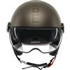 MOMO DESIGN Casco moto jet MOMO DESIGN FGTR EVO E2206 Bronzo Ocra opaco / texture grigia