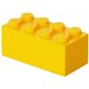 Room Copenhagen Mini Contenitore Lego a 8 Bottoncini, Inserto Portavivande, Porta Snack, Giallo