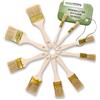 ToolSpace Set Pennelli Piatti 12/25/36/50/63mm per Pittura Pareti Soffitti Mobili Porte Finestre Infissi Legno Smalto Impregnante Acrilico Latex Ristrutturazione Interni Setole Naturali Manico Faggio