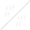 HanOaki Asta di prolunga per tende veneziane, 117 cm, in polipropilene, con ganci per aprifinestra, asta di giunzione, lunghezza regolabile, design leggero