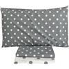 megawebstore Completo Lenzuola 100% Cotone Matrimoniale due piazze (mille righe corallo)