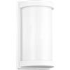 RL LIVE YOUR LIGHT Reality Lampada da parete per esterni Puelo R21186131, alluminio pressofuso bianco opaco, paralume plastica bianco, escl. 1x E27