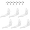 TopHomer 6 pezzi paralume con clip, lampade con morsetti fissi e viti, accessori per montaggio di plafoniere, bianco - M