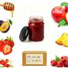 URMONA 12 Barattoli per Marmellata 220 ml, Vasetti Vetro con Tappo a Vite