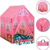 VidaXL Tenda da Gioco per Bambini Rosa con 250 Palline 69x94x104 cm