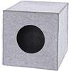 lionto Tana per gatti in feltro stabile adatta a scaffali e sistemi modulari, 33x37x33 cm, cuccia pieghevole a cubo autoportante, facile da pulire, senza cuscino accogliente, grigio chiaro