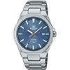 Casio Edifice - Orologio Da Polso Da Uomo Al Quarzo Casual Bracciale E Cassa In Acciaio Inox Di Colore Grigio Quadrante Analogico Blu - EFR-S108D-2AVUEF