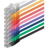 1aTTack.de 7,5m Cavo di Rete 10 colori - Cat.6 Ethernet Gigabit Lan RJ45 10 100 1000 Mbit s - Cavo Patch UTP compatibile con Cat.5 Cat.5e Cat.7 Cat.8-10 colori - 7,5m