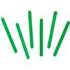 INNSPIRO Bastoncini di polo in legno piccoli verde 73 x 7 x 2 mm. 150 U. Per fai da te, artigianato, fai da te, decorare e progetti Artigianato per bambini