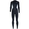 KQFCAZRE Muta da Donna, Costume da Bagno Ad Asciugatura Rapida, Maniche Lunghe, Sottile, Muta da Immersione, Muta Estiva per Surf, Kayak, Immersioni Subacquee, Nero XS