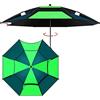 Generic HLTYGWX Ombrellone da Giardino, Ombrellone da Esterno in Alluminio da 2m/2,2m, Ombrellone da Pesca al Mercato, Protezione Impermeabile/UV 50+, Ombrellone da Giardino per Spiaggia/Ponte (Verde