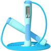 zwxqe Skipping Ropes for Adults, Fitness Equipment, Adjustable Handles Silicone Workout Exercise, Portable Home Gym Accessories, 9.19ft Skipping Rope with Counter for Training, Blue