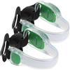 Artibetter Bracciali Luminosi da Polso 2 Pezzi per Sport All'aperto, Leggeri ad Alta visibilità in PVC e ABS, per Jogging e attività Sportive