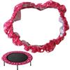 CNAFGBGG Mini copertura a molla per trampolino per bambini 36 pollici 6 fori Protezione protettiva per trampolino di ricambio Accessori di copertura rotondi in tessuto Oxford resistenti allo strappo, Rosa